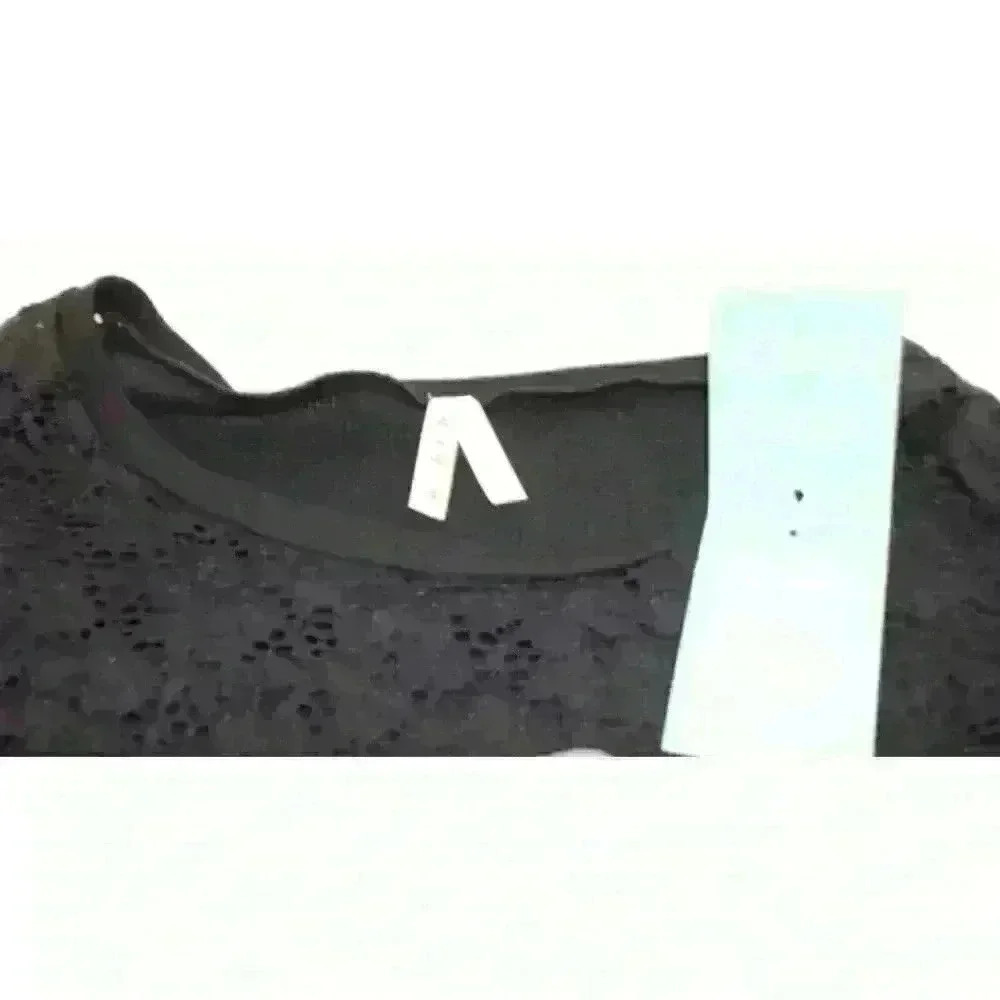 NWT Roper Black Lace Knit Lagenlook Long Sleeve Lightweight Women's Size Small - Picture 10 of 10